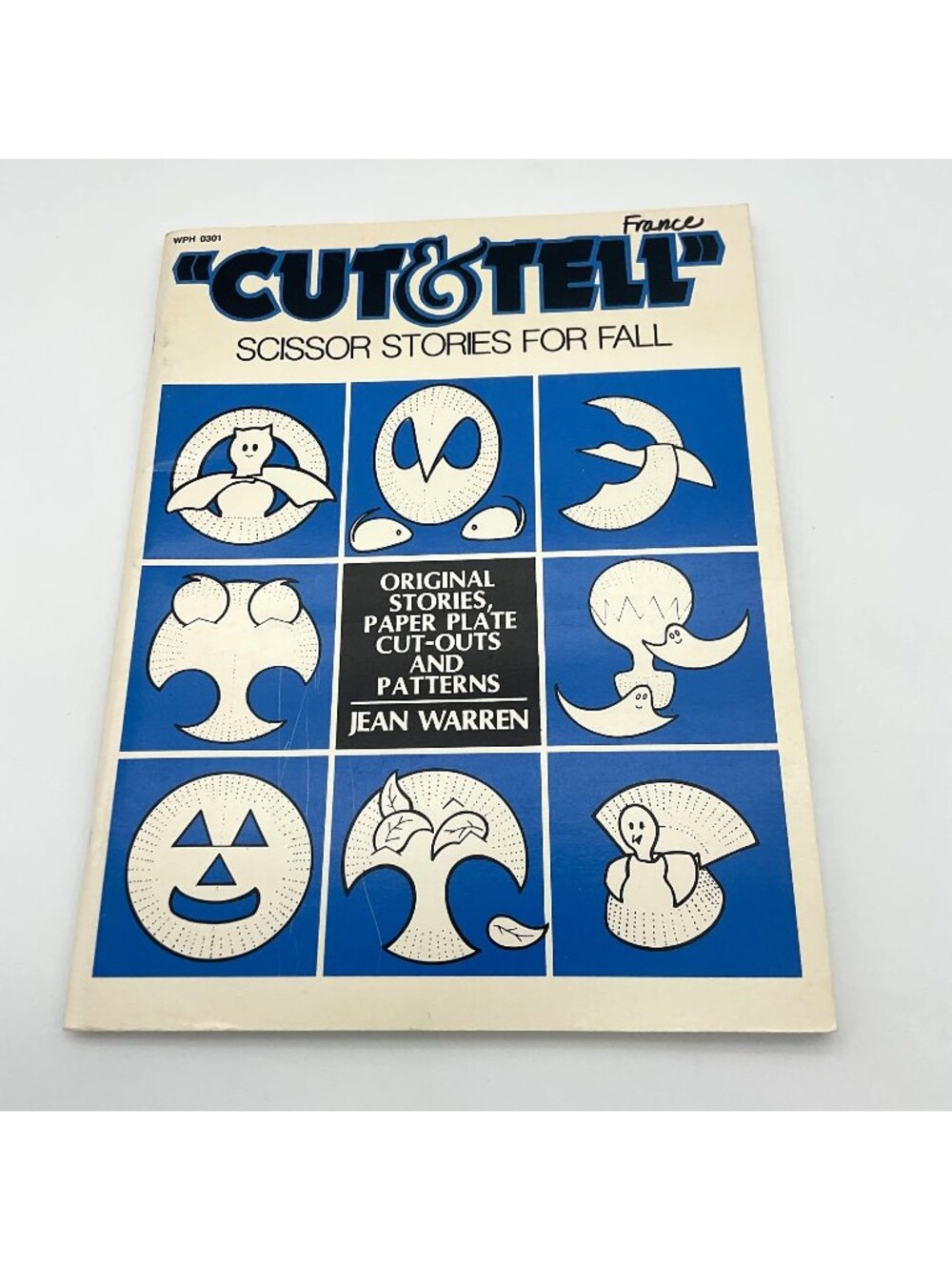 Totline "Cut & Tell" Scissor Stories For Fall Paper Plate Cut-Outs Vintage PB